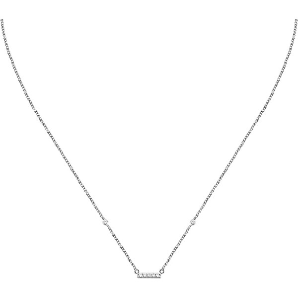 Elegantní stříbrný náhrdelník s kubickými zirkony Silver LPS10AWV82