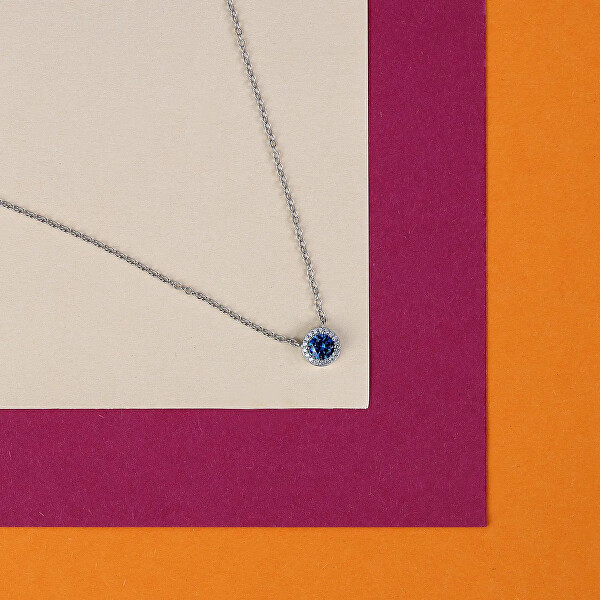 Elegantný strieborný náhrdelník so zirkónmi Silver LPS10AWV07