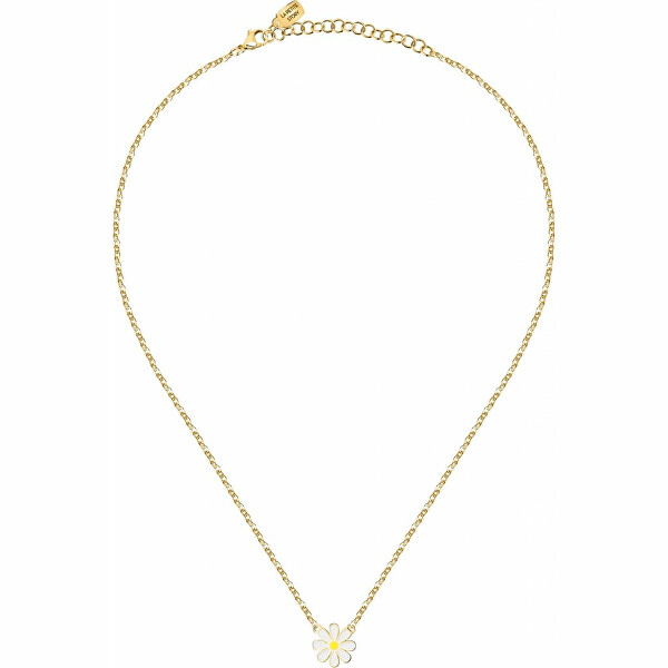 Něžný pozlacený náhrdelník se sedmikráskou Love LPS10ASD18