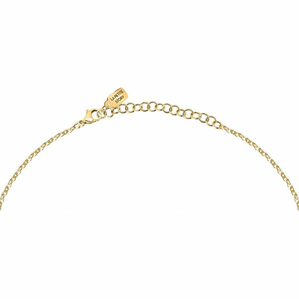 Nežný pozlátený náhrdelník so sedmokráskou Love LPS10ASD18