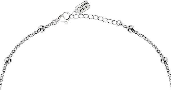 Oceľový náhrdelník s guličkami Dievčatko LPS10AQL01