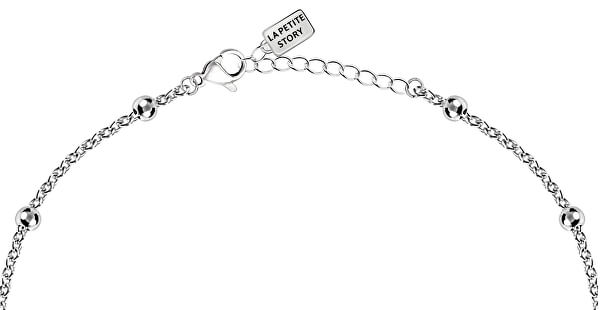 Ocelový náhrdelník s kuličkami Chlapeček LPS10AQL02