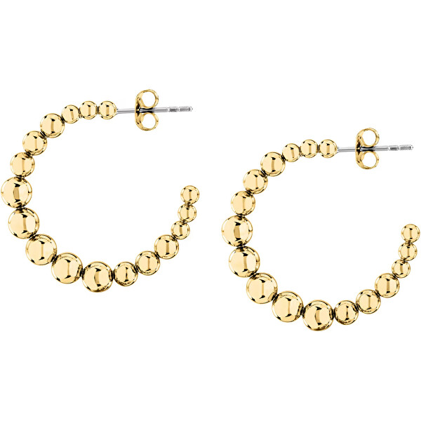 Originální kruhové pozlacené náušnice Earrings LPS01AYQ133