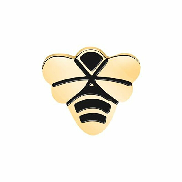 Vergoldeter einzelner Ohrring Biene LPS02AQM60