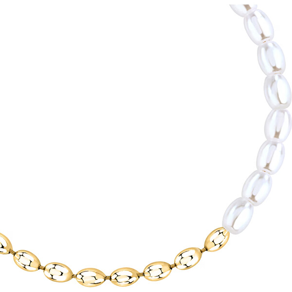 Pozlacený náramek s perličkami Pearl LPS05AZA01