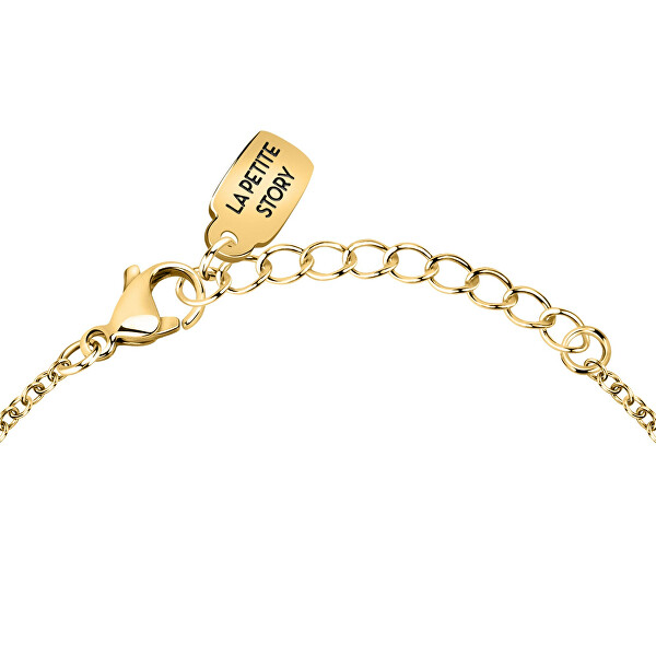 Bracciale placcato oro con cuori Love LPS05ASD55