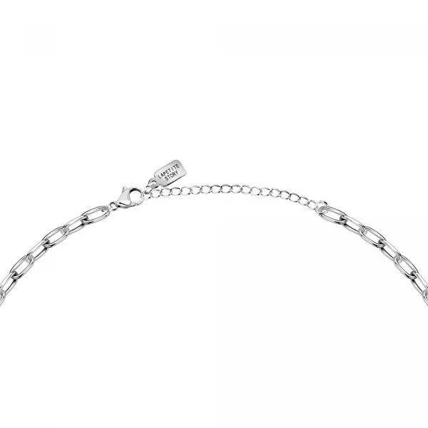 Půvabný ocelový náhrdelník s přívěsky Love LPS10ASD11