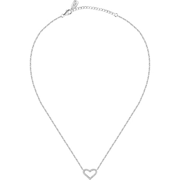 Romantický strieborný náhrdelník so srdiečkom Silver LPS10AWV13