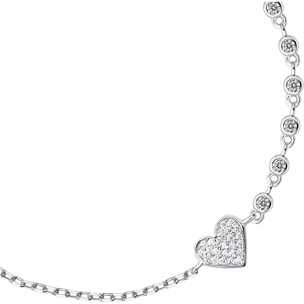 Romantický stříbrný náramek se zirkony Silver LPS05AWV80