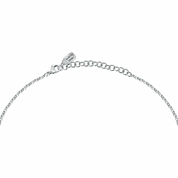 Stylový ocelový náhrdelník s přívěsky Love LPS10ASD16