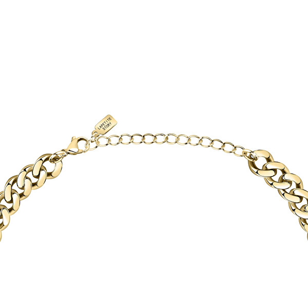 Distintiva collana placcata oro con cristalli Love LPS10ASD09