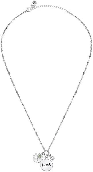 Dámsky oceľový náhrdelník s príveskami pre šťastie Friendship LPS05ARR63