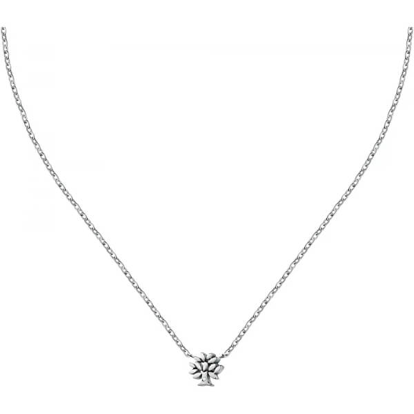 Elegantný oceľový náhrdelník s kryštálom Family LPS10ASF04