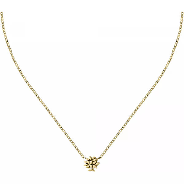 Elegantný pozlátený náhrdelník s kryštálom Family LPS10ASF05