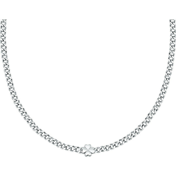 Stylový ocelový náhrdelník Čtyřlístek Frienship LPS10ARR04