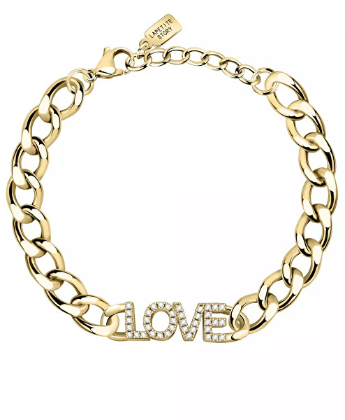 Romantisches Armband mit Kristallen Love LPS05ASD35