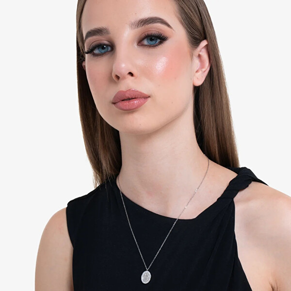 Ocelový náhrdelník Madona se zirkony CK2144