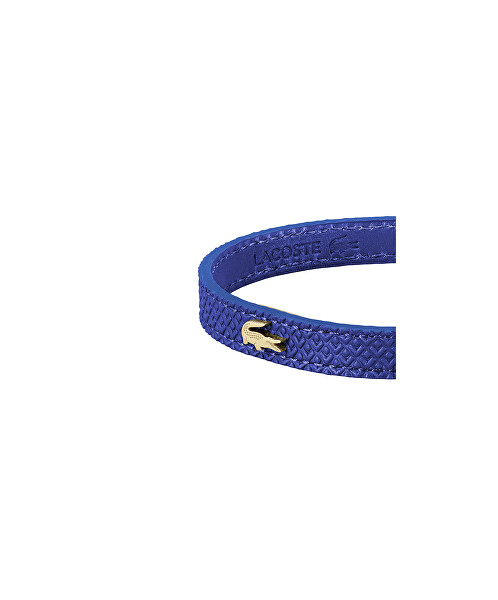 Elegante bracciale in pelle blu Lacoste 2040393