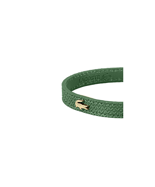 Elegantes grünes Lederarmband Lacoste 12.12 2040391