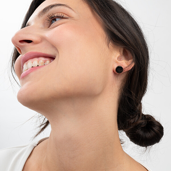 Moderní ocelové náušnice pecky Baseline 2040086