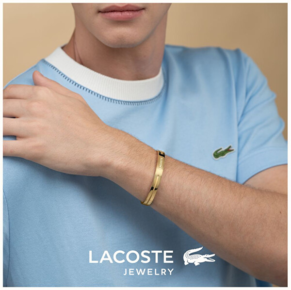 Otevřený pevný náramek z pozlacené oceli Adventurer 2040527