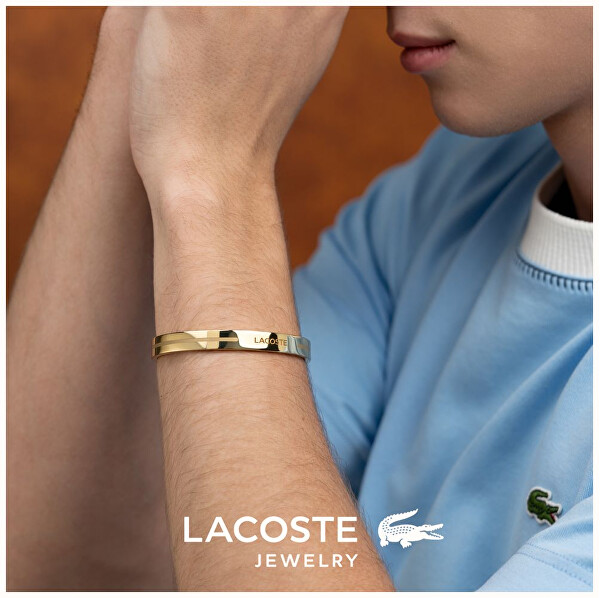 Otevřený pevný náramek z pozlacené oceli Adventurer 2040527