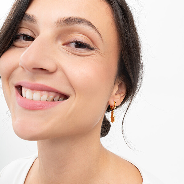 Pozlacené kruhové náušnice 2v1 Arthor 2040231