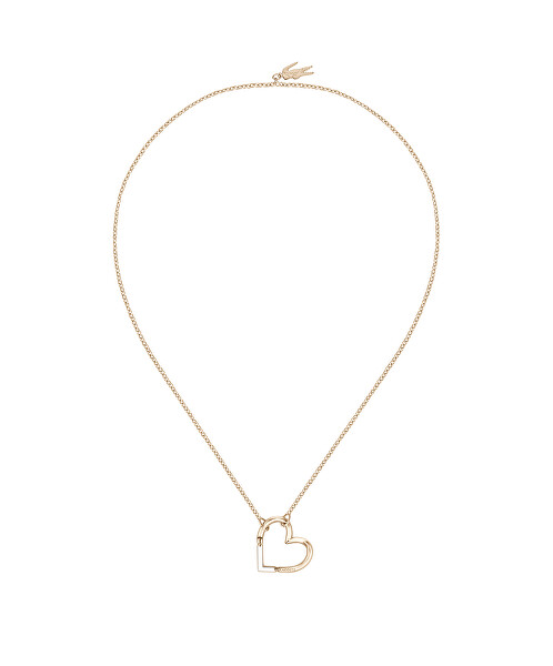 Romantický pozlacený náhrdelník Srdíčko Ines 2040329
