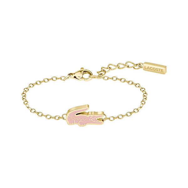 Rozkošný náramek z pozlacené oceli Cutie Croc 2040530