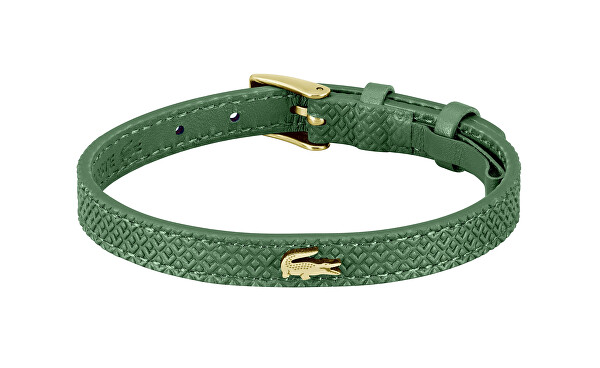 Elegante bracciale in pelle verde Lacoste 12.12 2040391