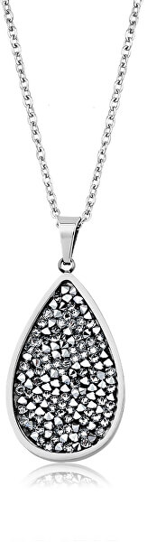 Očarujúce náhrdelník s kryštálmi SS Rocks Pear 24 crystal