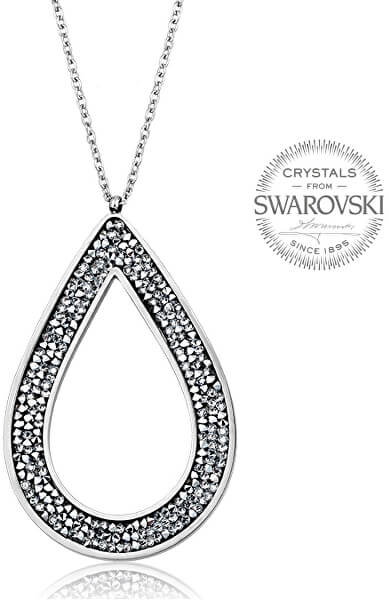 Schöne Halskette mit Kristallen SS Rocks Pear 49 crystal
