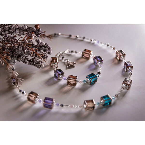 Designer-Halskette Crisp Beauty mit einzigartigen Perlen Lampglas NCU8
