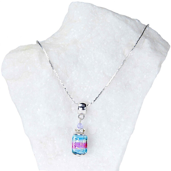 Elegantní dámský náhrdelník Vivienne s perlou Lampglas s ryzím stříbrem NSA22