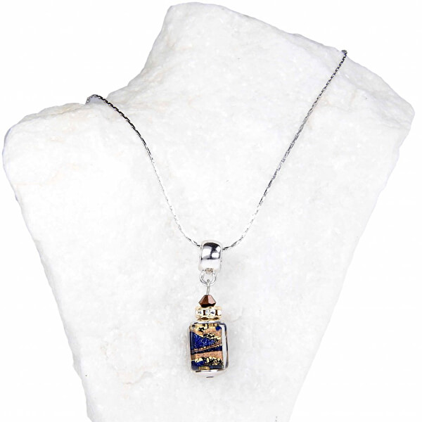 Straordinaria collana da donna Queen of the Night con oro 24 carati in perla Lampglas NSA5