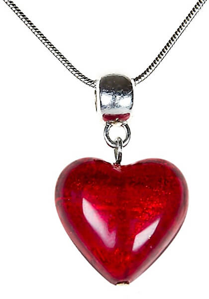 Romantický náhrdelník Pure Love s perlou Lampglas s 24karátovým zlatem NLH1