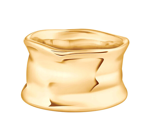 Designový pozlacený prsten Essential LJ2731M
