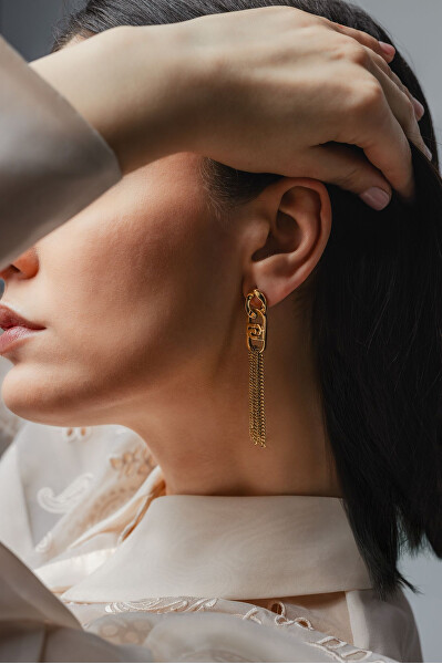 Fashion dlouhé náušnice s visacími řetízky LJ3057