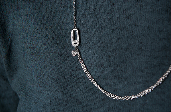 Luxusné oceľový náhrdelník LJ1399