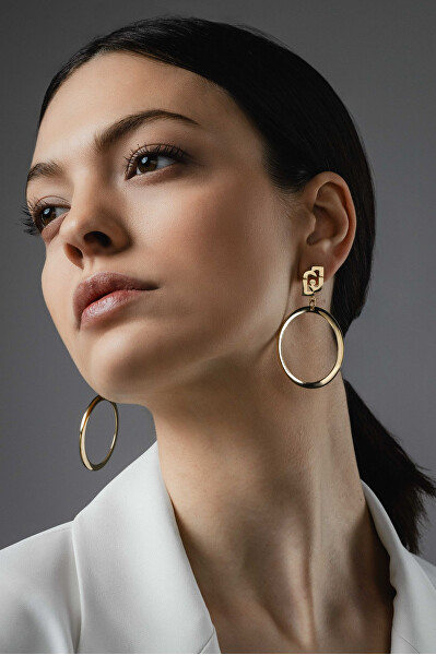 Moderní dlouhé náušnice z oceli LJ3055