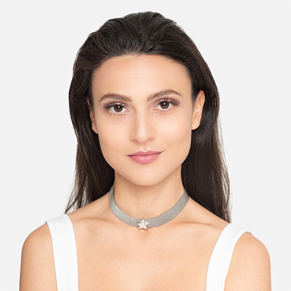 Ocelový náhrdelník Choker s hvězdičkou Symbols LJ1869