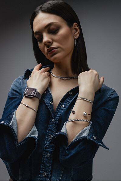 Pozlacený dvojitý perlový náhrdelník pro ženy LJ3026