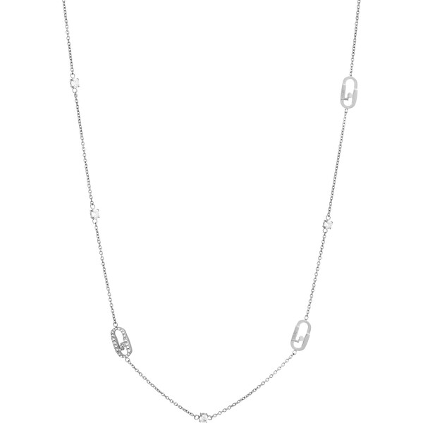 Dlouhý ocelový náhrdelník s přívěsky Identity LJ1951