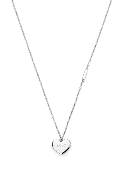 Dlhý oceľový náhrdelník so srdiečkom Essential LJ2177