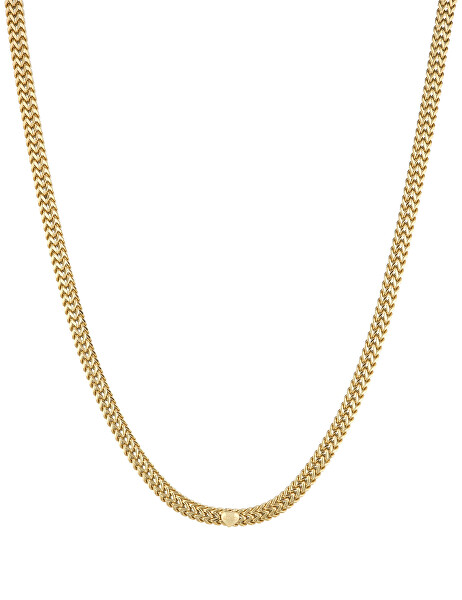 Dvojitý pozlátený náhrdelník so srdiečkom Chains LJ1820