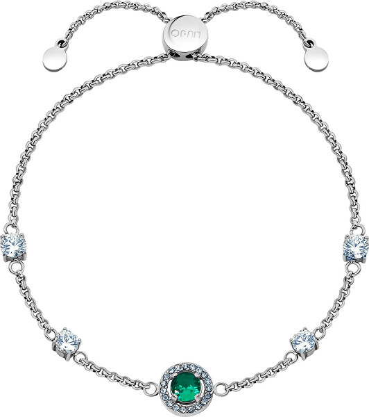 Elegantný oceľový náramok so zirkónmi Essential LJ2273