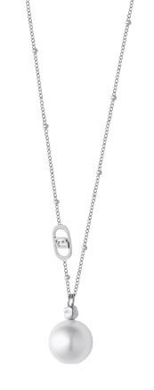 Minimalistický náhrdelník se syntetickou perlou LJ3012