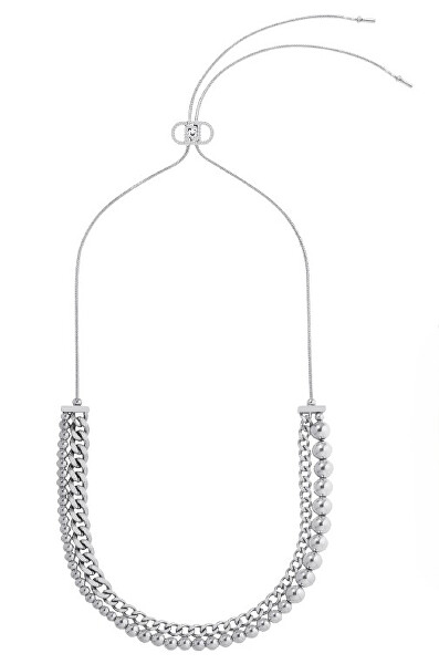 Moderní nastavitelný náhrdelník z oceli LJ3047