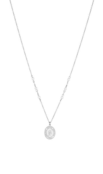 Módní ocelový náhrdelník s logem Passion LJ1740