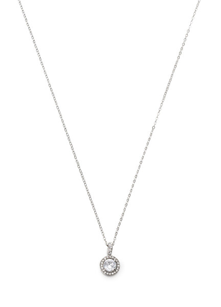Ocelový náhrdelník s kubickými zirkony Essential LJ2197